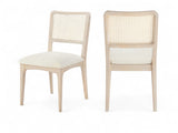 Atrium - Upholstered Seat Dining Chair With Brushed Natural Base (Set of 2)