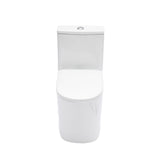 1 Piece Toilet For Bathroom, Soft Closing Seat, Dual Flush 1.1 / 1.6 Gpf - White