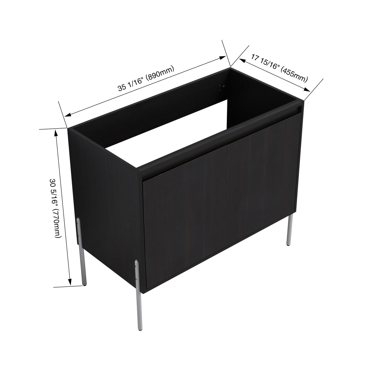 Freestanding Bathroom Vanity & Soft Close Cabinet Doors