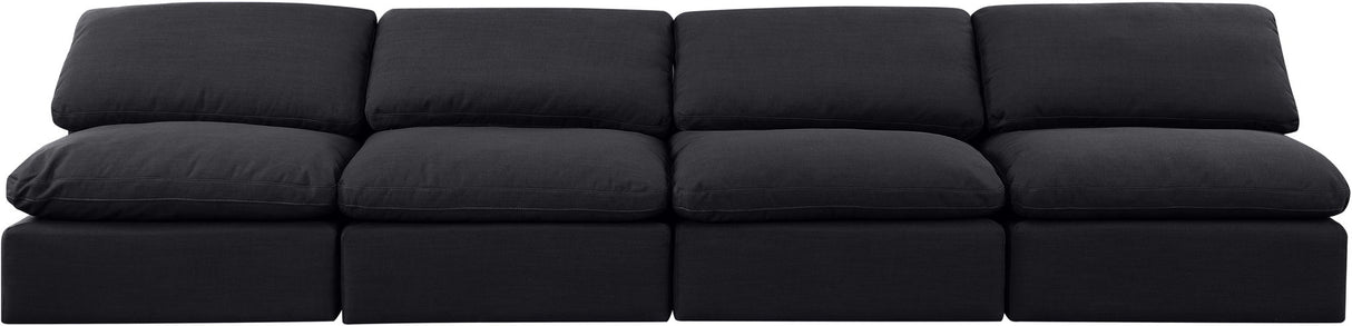 Indulge - Linen 4 Seat Modular Armless Sofa