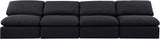 Indulge - Linen 4 Seat Modular Armless Sofa