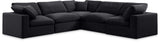 Comfy - 5 Piece Velvet Modular Corner Sectional