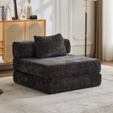 Convertible Floor Sofa Bed With Fixed Shape Frame For Living Room