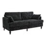 Chenille 2 Seater Sofa With LED Light, USB Charging Port, And Storage Bag