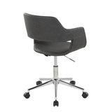 Margarite - Task Chair - Chrome Metal