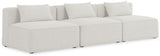 Cube - Linen Modular 3 Seat Armless Sofa
