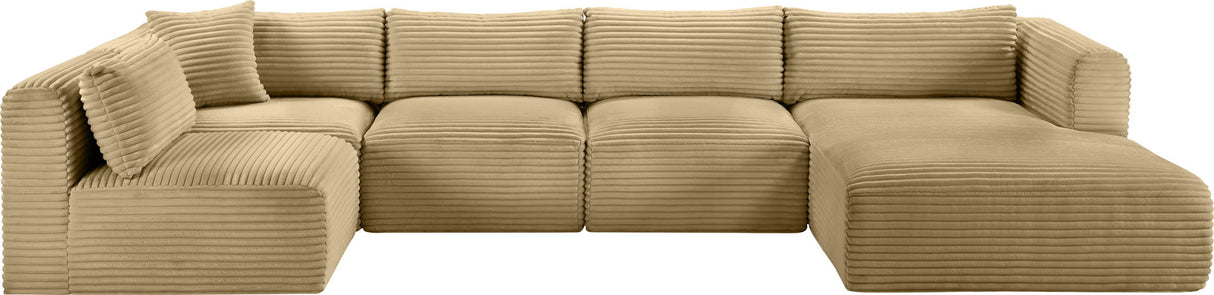 Shaggy - 5 Piece Modular U-Shaped Sectional