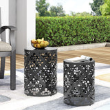 Outdoor Metal Modern Design End Table