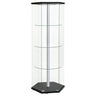 Tenley - 4 Shelf Curio Cabinet With Hexagonal Design