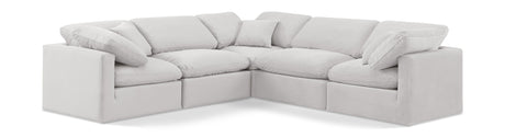 Indulge - Velvet 5 Piece Modular Corner Sectional