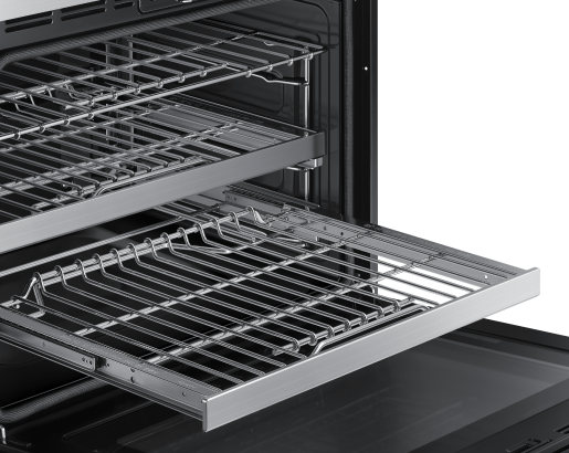 Dacor DOB30M977SS 30 Inch Single Wall Oven interior with GlideRack shelves