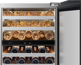 Dacor DRW24G7500APDA wine cellar interior with GlideRacks