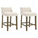 Fauna - Modern Transitional Wood Counter Height Kitchen Bar Stool