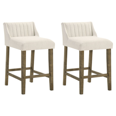 Fauna - Modern Transitional Wood Counter Height Kitchen Bar Stool