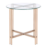 Veises - End Table - Champagne
