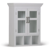 Avington - 2 Door Wall Cabinet With Cubbies - Pure White