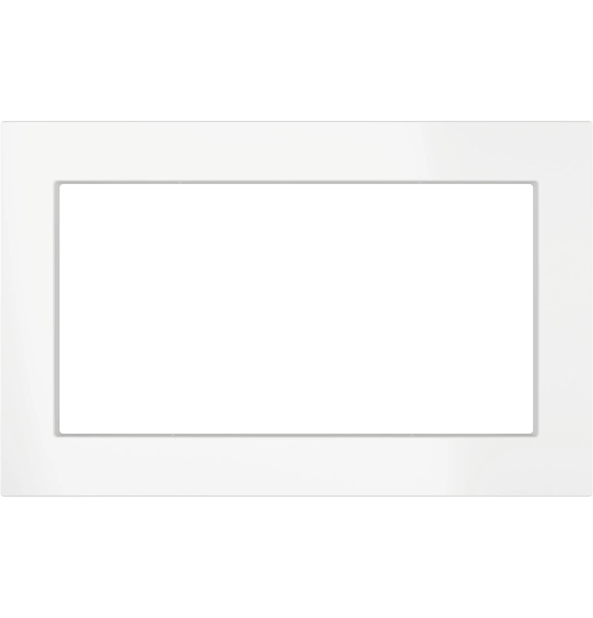 GE Profile JX7227DLWW 27 Inch Built-In Trim Kit White front view