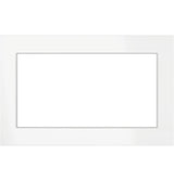 GE Profile JX7227DLWW 27 Inch Built-In Trim Kit White front view