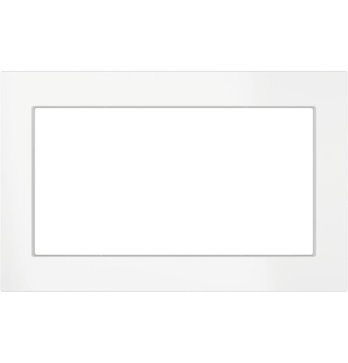 GE Profile JX7230DLWW 30 Inch Built-In Trim Kit White front view