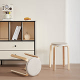 Stackable Round Backless Stools (Set of 4)