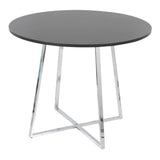 Cosmo - Canary Dining Table - Chrome Metal Base