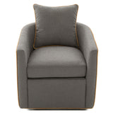 Swivel Accent Chair, Rotating Base, For Living Room
