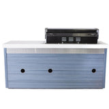 Mont Alpi Artwood Series 6.5 Ft Propane Outdoor Kitchen Island w/ 6-Burner Grill - MA805-AWBSS