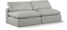 Comfy - Linen Modular Armless Sofa 2 Seats