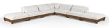 Turin - Chenille Fabric Upholstered Modular Sectional - Cream