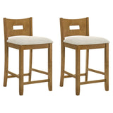 Ren - 26" Counter Height Rubberwood Barstool (Set of 2)