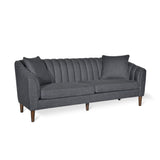 Contemporary 3 Seater Sofa With Plush Accents