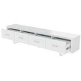 TV Stand With Slatted Drawers