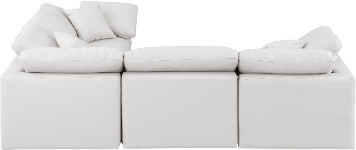 Indulge - Faux Leather 4 Piece Modular Corner Sectional