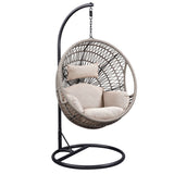 Vasant - Hanging Chair - Beige Fabric & Rope