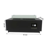 Modern Design Outdoor Fire Pit Table With Cover