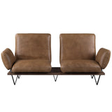 Narech - Sofa With Swivel - Nutmeg Top Grain Leather