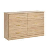 Modern Drawer Dresser For Bedroom, Ample Storage Wide Chest Of Drawers