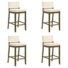 Yaneli - Contemporary Natural Wood Bar Height Kitchen Bar Stool