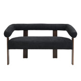 Modern Round Armrest Loveseat