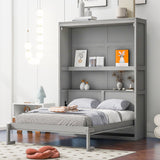 Murphy Wall Bed With Shelves, Space Saving