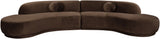 Avra - 146" Velvet Performance Fabric Upholstered Sectional