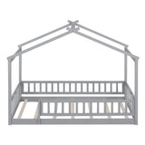 Bed House Bed Frame With Fence