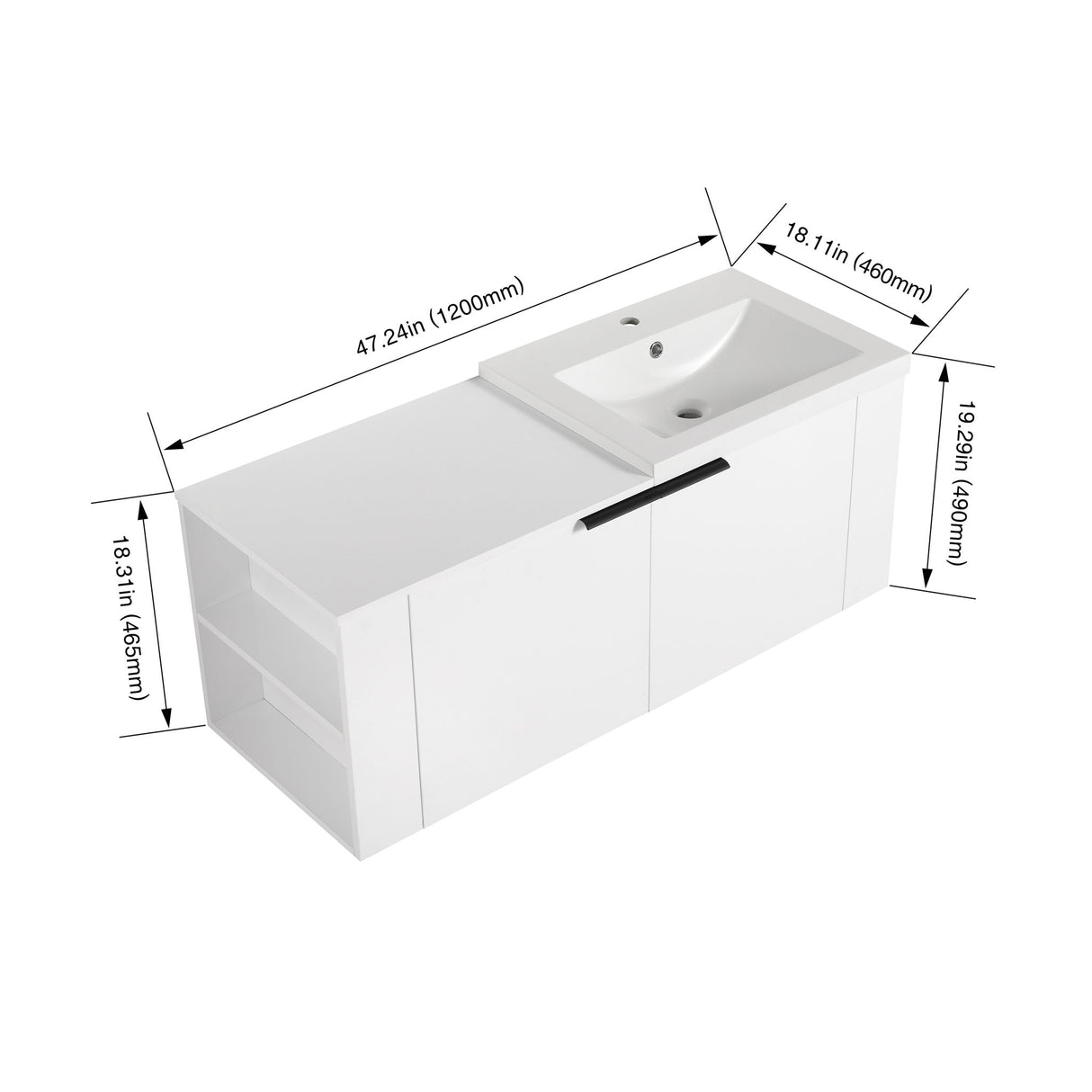Modern Bathroom Vanity Sink Combo With Spacious Storage