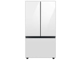 Bespoke 3-Door French Door Refrigerator (24 cu. ft.) with AutoFill Water Pitcher in White Glass - (RF24BB620012AA)