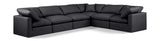 Indulge - Faux Leather 6 Piece Modular Corner Sectional