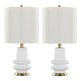 Lloyd - 26" Polyresin Table Lamp - Sanded Matte Black (Set of 2)