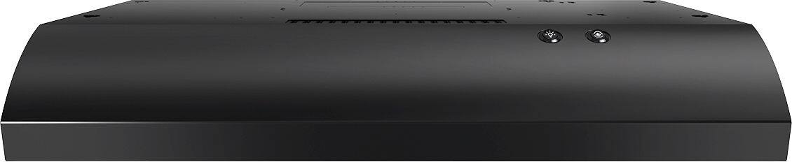 Whirlpool UXT4030ADB black range hood front view