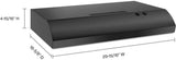 Whirlpool UXT4030ADB black range hood underside
