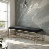 Valley - Bench With Gold Frame