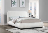 Rigby - Linen Bed With Black Base